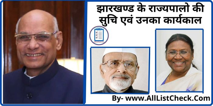 Jharkhand Rajypal List